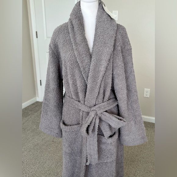 NWT Barefoot Dreams Dove Gray Robe Size 2 (M/L) - Picture 5 of 9